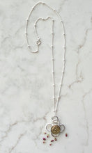 Load image into Gallery viewer, Antique Button Pendant Necklace