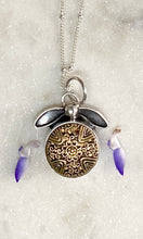 Load image into Gallery viewer, Sweet Antique Button Cross Necklace