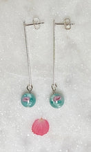 Load image into Gallery viewer, "Paper Weight" Rose Earrings