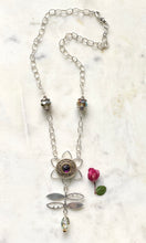 Load image into Gallery viewer, Purple Happy Flower Necklace