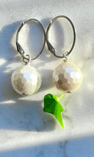 Load image into Gallery viewer, Faceted "Pearl" Earrings