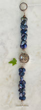 Load image into Gallery viewer, SALE/Blue Pearl Bracelet with Grape Antique Button
