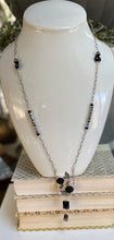 Load image into Gallery viewer, Stunning Garden Black Antique Buttons Necklace