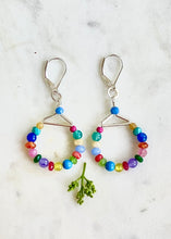 Load image into Gallery viewer, Gem Hoop Earrings