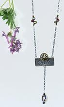Load image into Gallery viewer, Flower Box Lariat #5 Necklace