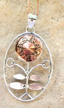 Load image into Gallery viewer, Large Button Folk Pendant Necklace