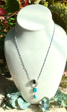 Load image into Gallery viewer, Turquoise and Black Necklace