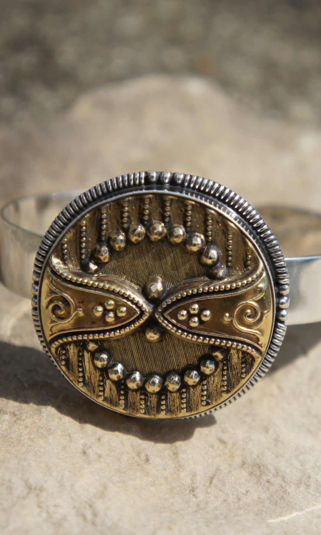 Antique Button Cuff Bracelet
