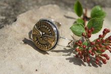 Load image into Gallery viewer, Antique Button Cuff Bracelet
