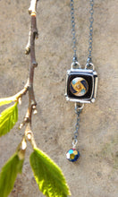 Load image into Gallery viewer, Mini Square Button Drop Necklace