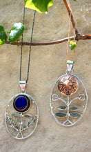 Load image into Gallery viewer, Large Button Folk Pendant Necklace