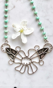 Amazonite Flower Necklace