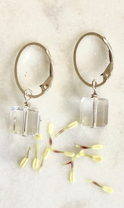 Crystal Square Earrings