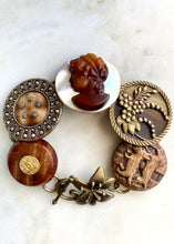 Load image into Gallery viewer, Cameo, Antique Buttons Bracelet
