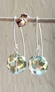 Soft Green Crystal Earrings