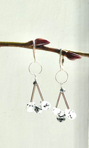 Ruitilated Quarts Earrings