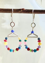 Load image into Gallery viewer, Gem Hoop Earrings
