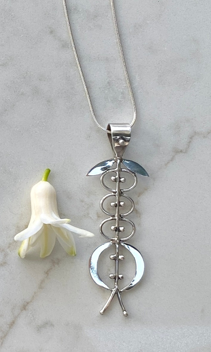 Folk Doodle Pendant Necklace (24
