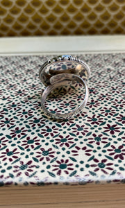Domed Antique Button Ring