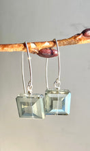 Load image into Gallery viewer, Soft Green Square Earrings
