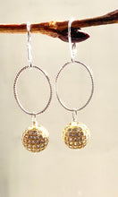 Load image into Gallery viewer, Gold Pave with Loop Earrings
