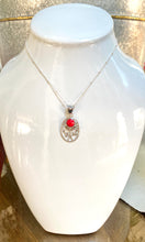 Load image into Gallery viewer, Small Red Folk pendant
