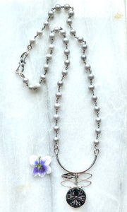Flower Vine Drop Necklace
