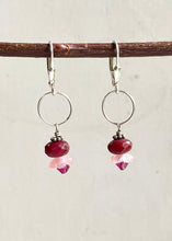 Load image into Gallery viewer, Pink Flower Earrings
