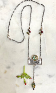 Flower Box Lariat #5 Necklace