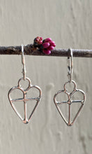 Load image into Gallery viewer, Darling Heart and Cross Earrings
