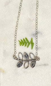 Open Leaf Vine Necklace