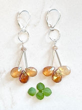Load image into Gallery viewer, Amber Citrine Gem Earrings
