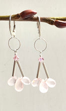 Load image into Gallery viewer, Pink Quartz Earrings
