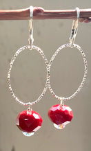 Load image into Gallery viewer, Red Facets Earrings (restocked)
