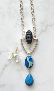 SALE/Eclectic Button Necklace