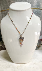 SALE/Fountain of Youth Antique Button with Gemstones