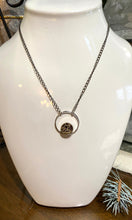Load image into Gallery viewer, SALE/Circle and Antique Button Necklace
