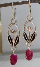 Load image into Gallery viewer, Ruby Tulip Earrings
