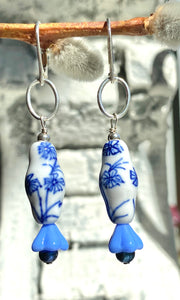 Hand Painted China Earrings