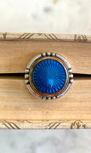 Load image into Gallery viewer, Beautiful Blue Antique Button Ring
