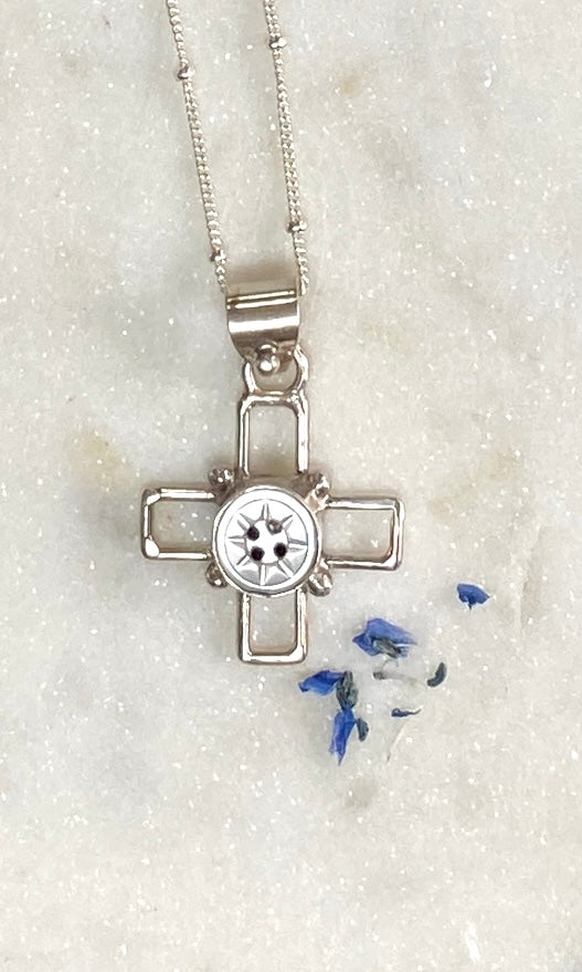 Mini Baby Button Cross (18