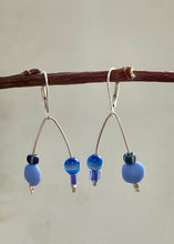 Load image into Gallery viewer, Blue Arch Earrings
