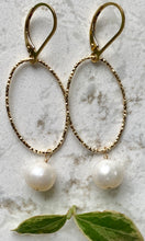 Load image into Gallery viewer, Pearl GF Earrings

