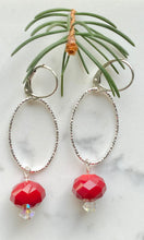 Load image into Gallery viewer, Red Facets Earrings (restocked)
