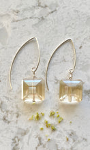 Load image into Gallery viewer, Warm Crystal Square Earrings
