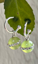 Load image into Gallery viewer, Inlayed Jade Earrings
