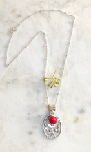 Load image into Gallery viewer, Small Red Folk pendant

