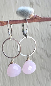 Pink Quartz Earrings