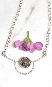 SALE/Deco Antique Button Necklace