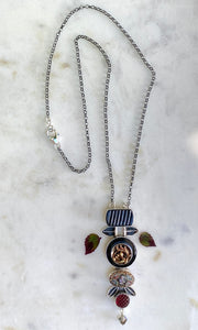 Micro Mosaic stack Necklace